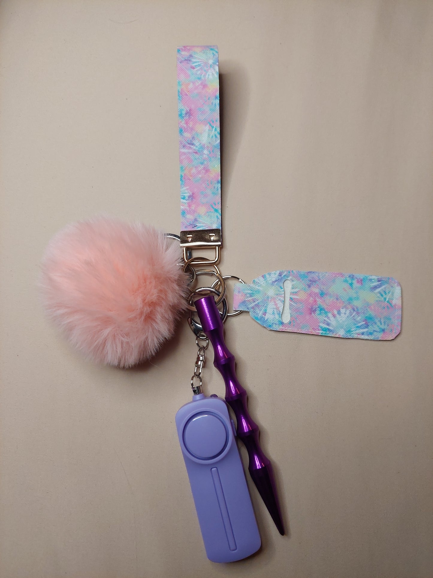 Tye-Dye Themed Safety Keychain | Self Defense Keychain