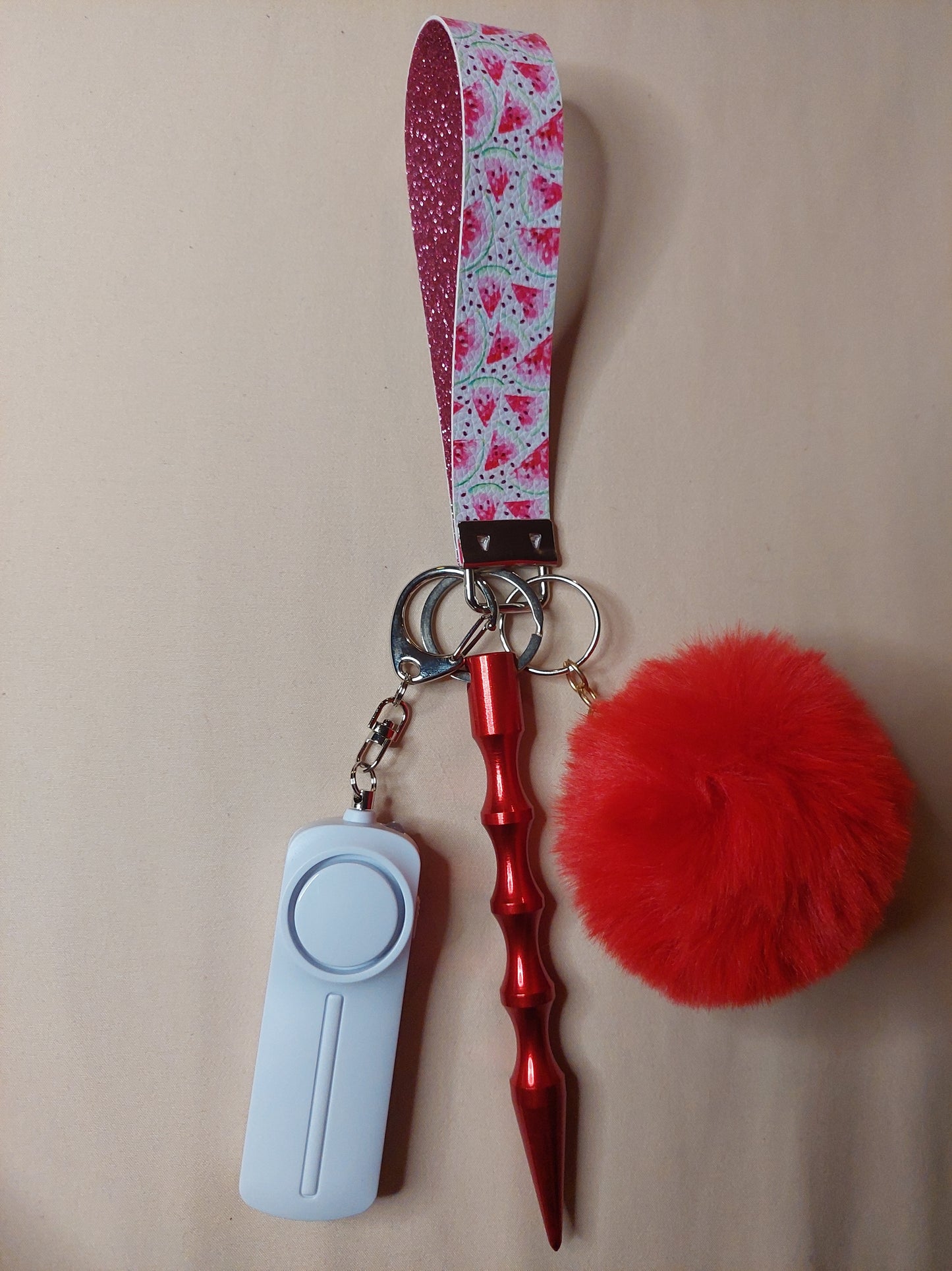 Watermelon Themed Safety Keychain | Self Defense Keychain