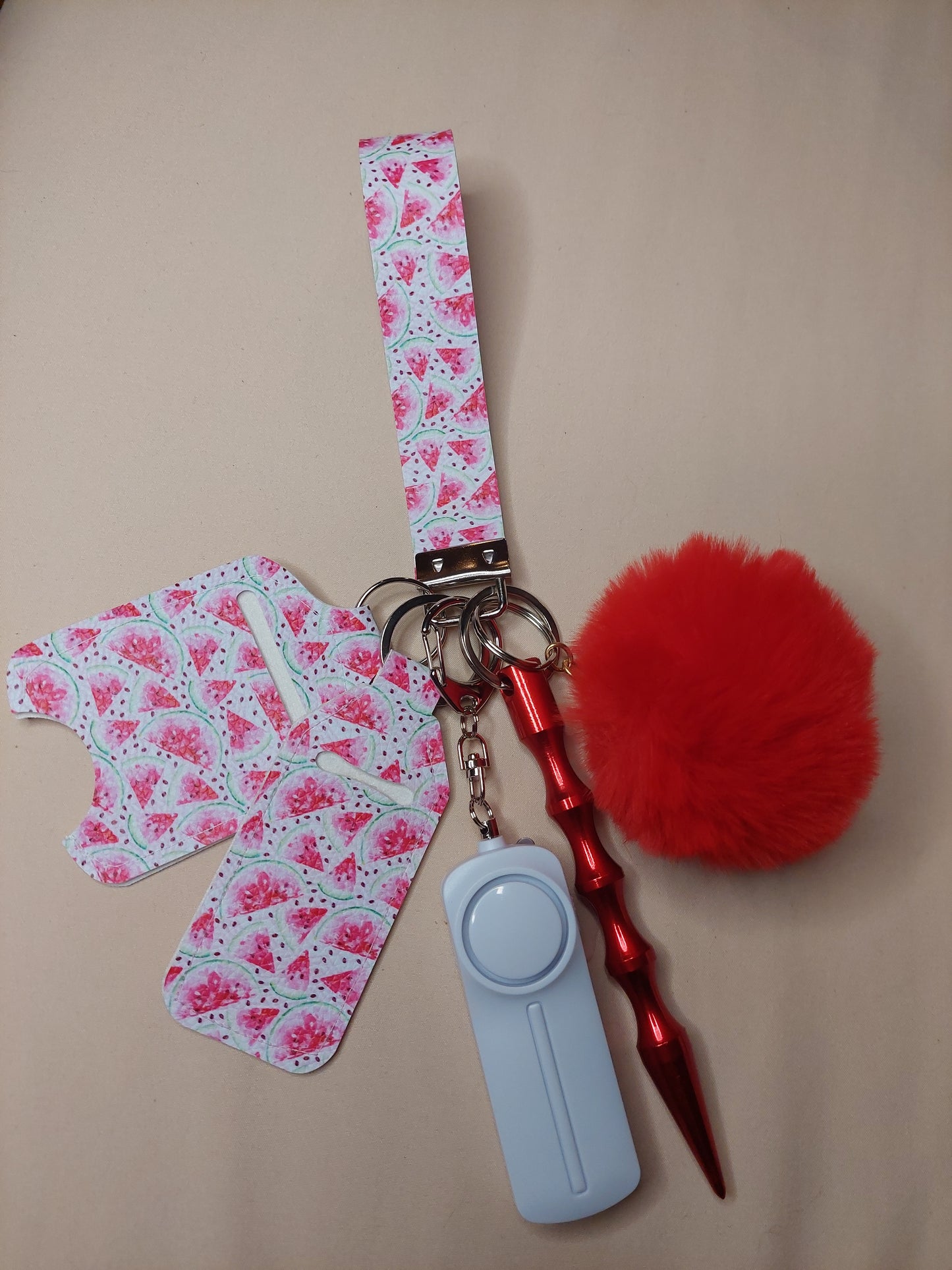 Watermelon Themed Safety Keychain | Self Defense Keychain