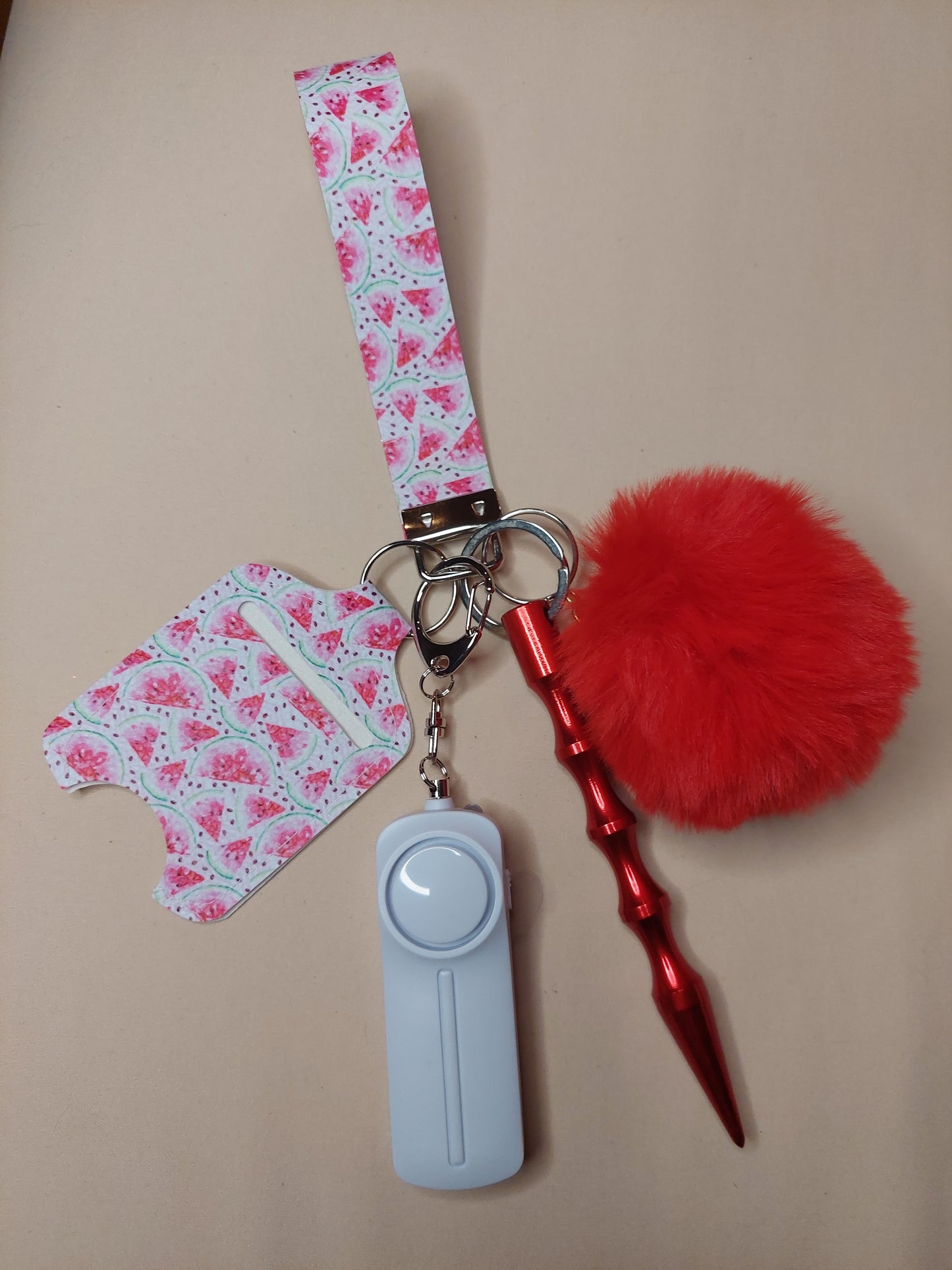 Watermelon Themed Safety Keychain | Self Defense Keychain