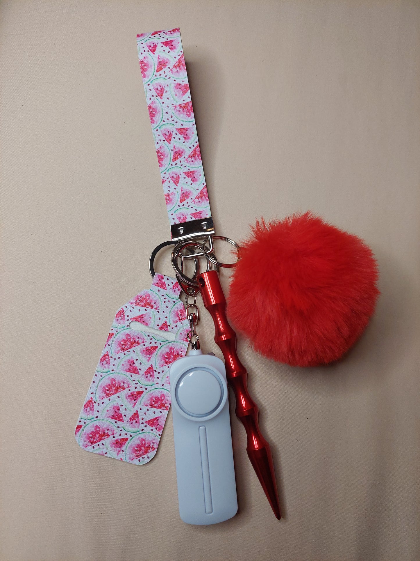 Watermelon Themed Safety Keychain | Self Defense Keychain