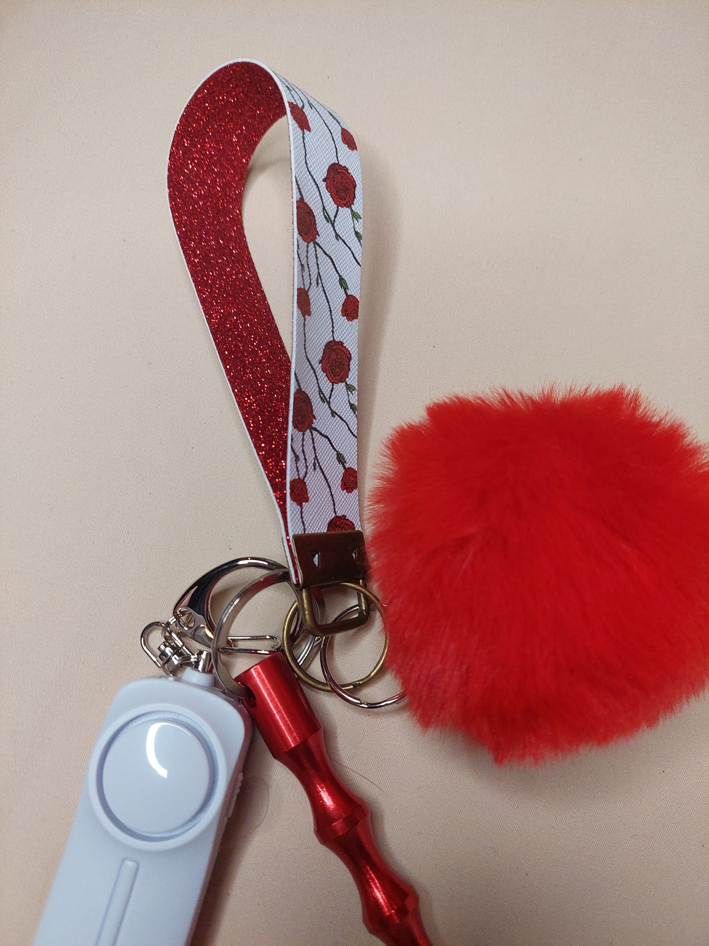 Rose Themed Safety Keychain | Self Defense Keychain