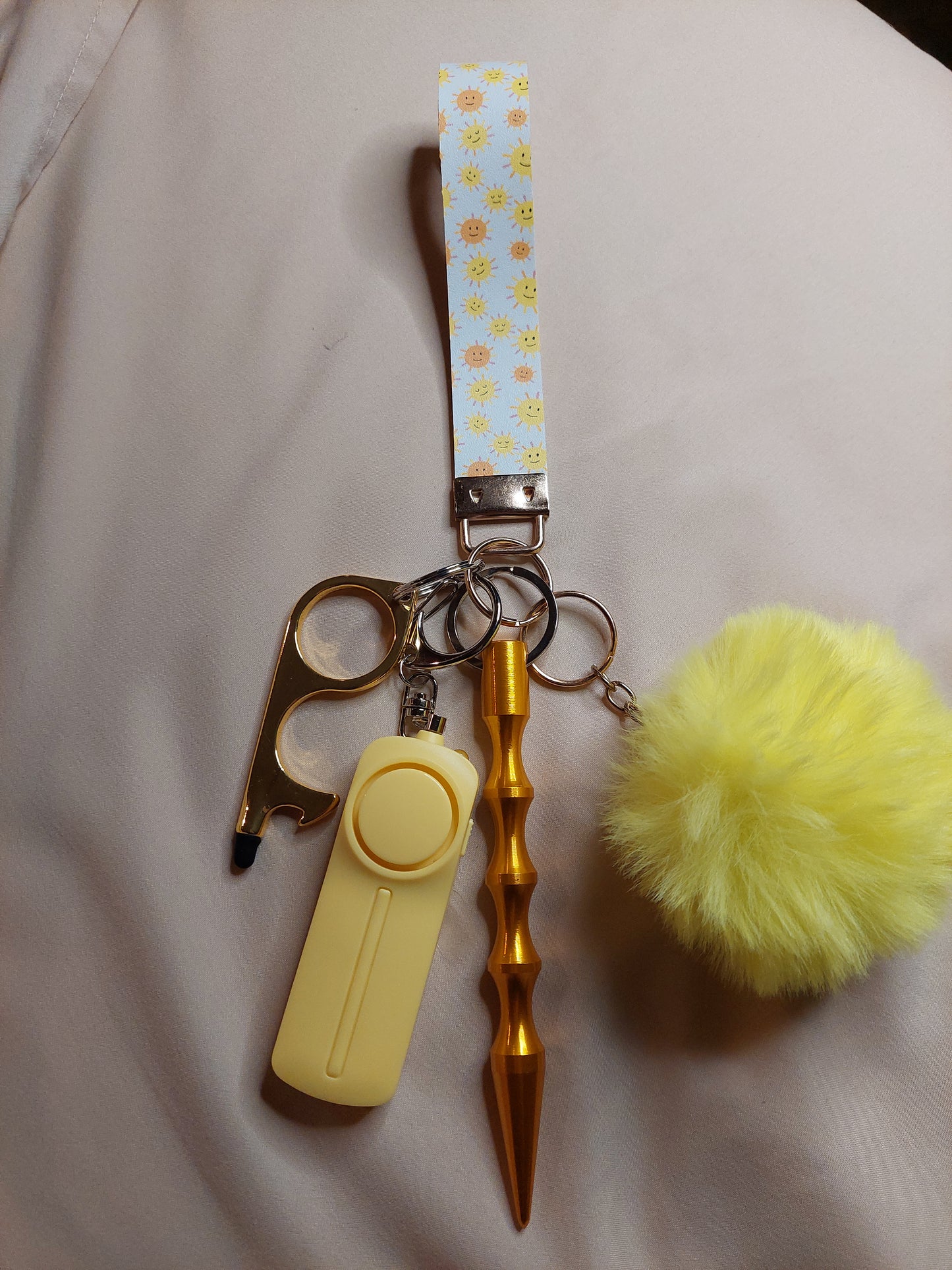Sun Themed Safety Keychain | Self Defense Keychain