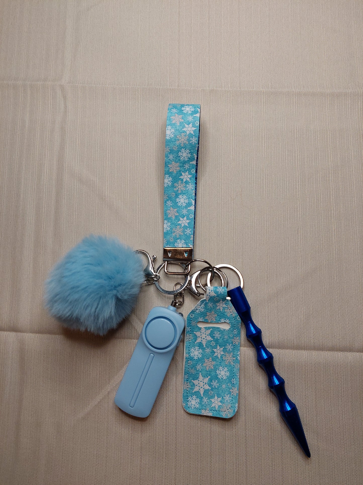 Snowflake Themed Safety Keychain | Self Defense Keychain | Holiday