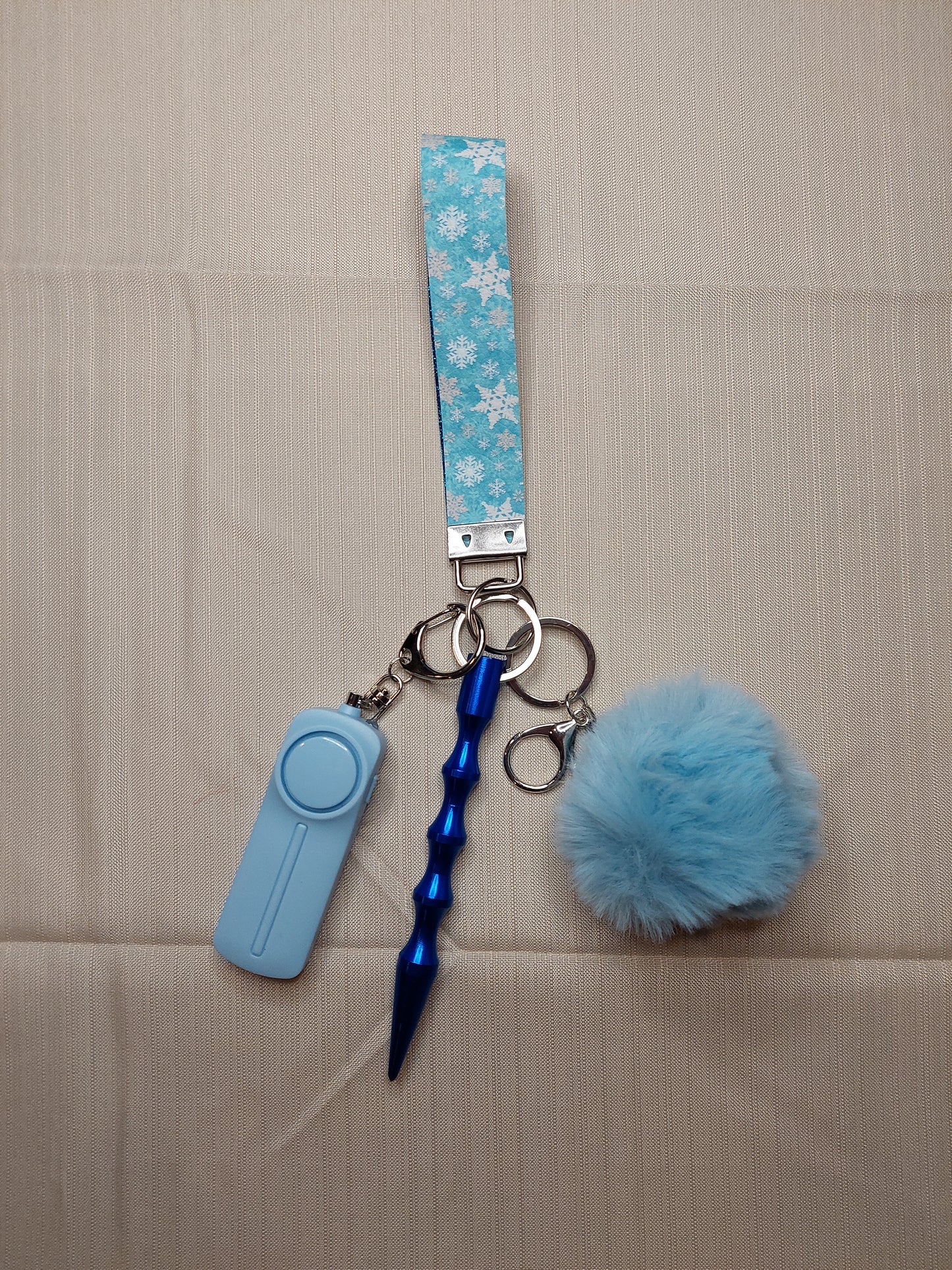 Snowflake Themed Safety Keychain | Self Defense Keychain | Holiday