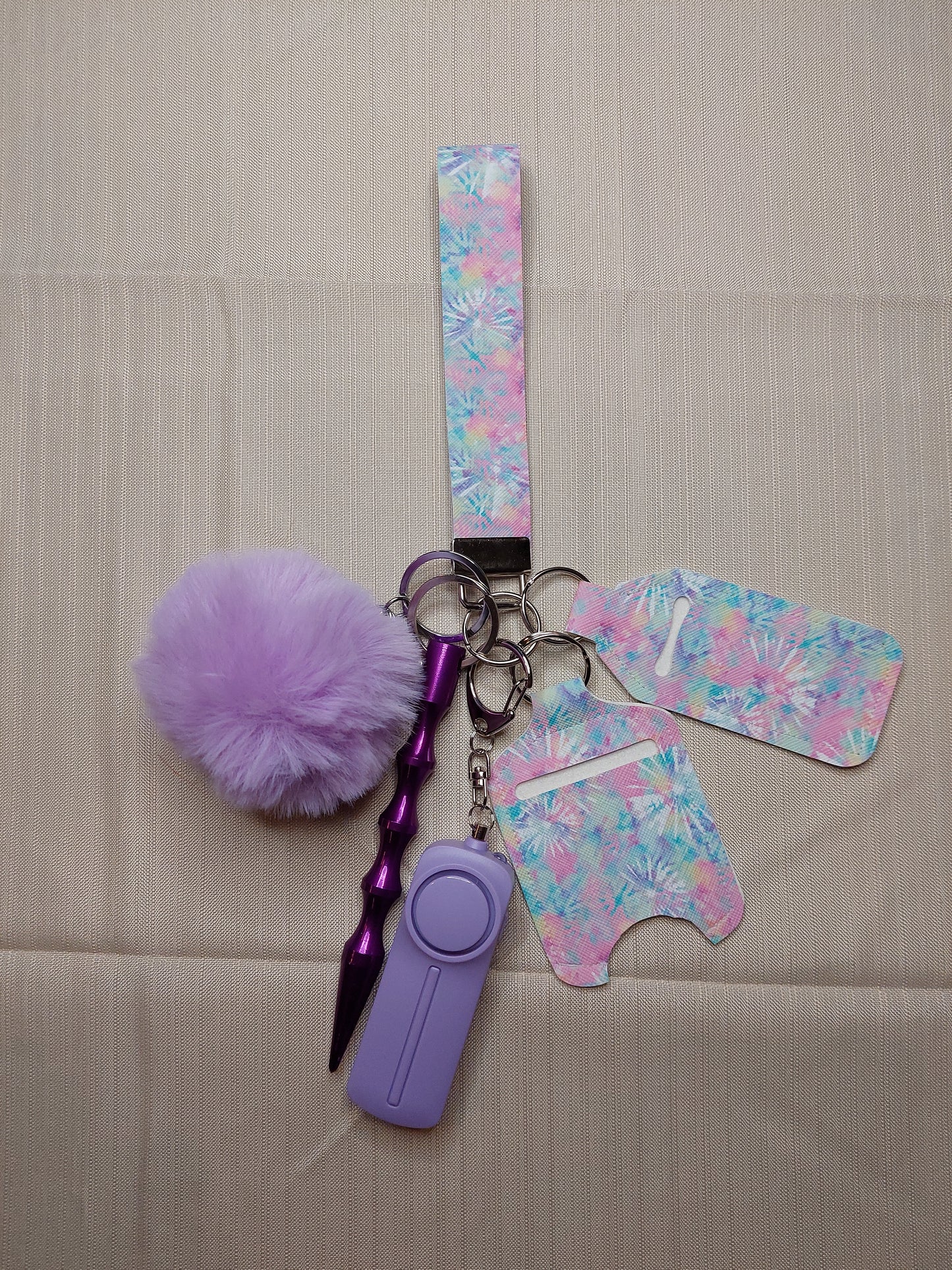 Tye-Dye Themed Safety Keychain | Self Defense Keychain
