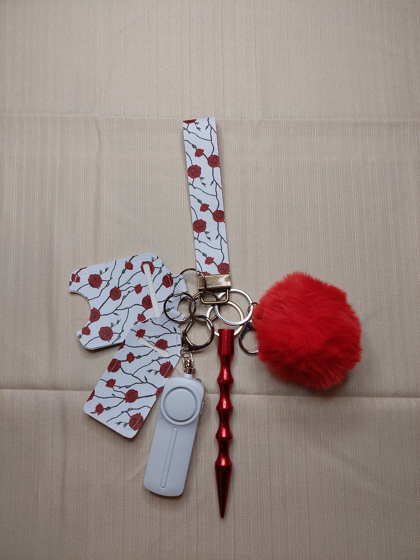 Rose Themed Safety Keychain | Self Defense Keychain