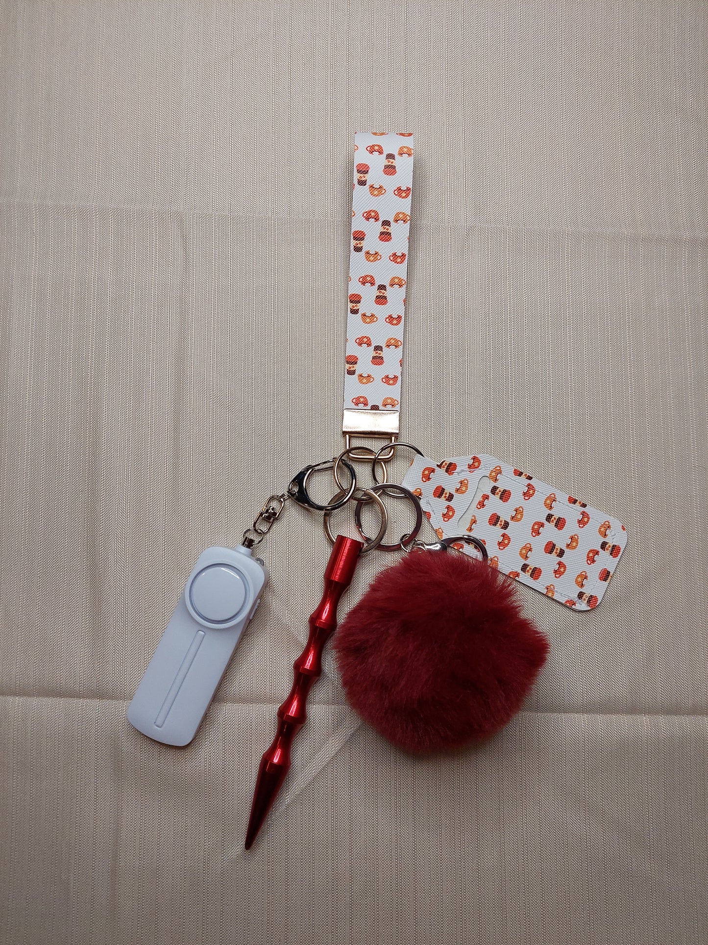 Pumpkin Spice Latte Themed Safety Keychain | Self Defense Keychain | Halloween