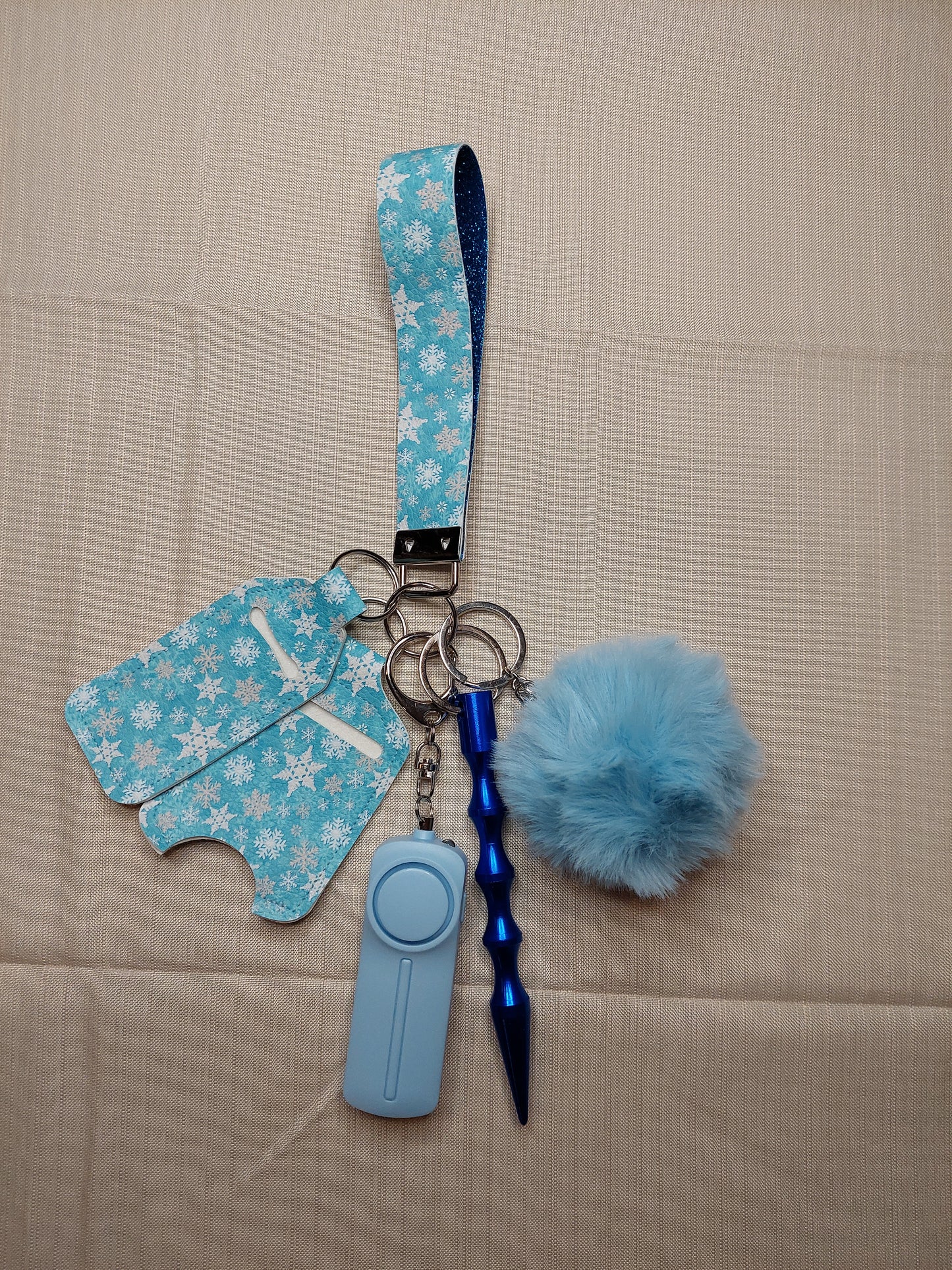 Snowflake Themed Safety Keychain | Self Defense Keychain | Holiday