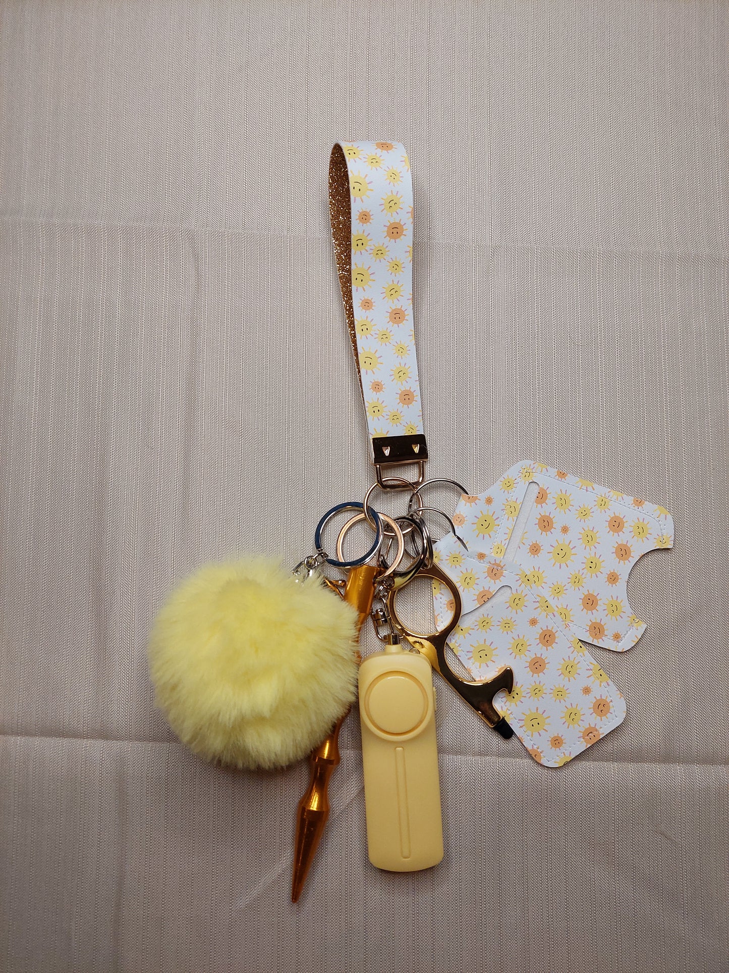 Sun Themed Safety Keychain | Self Defense Keychain