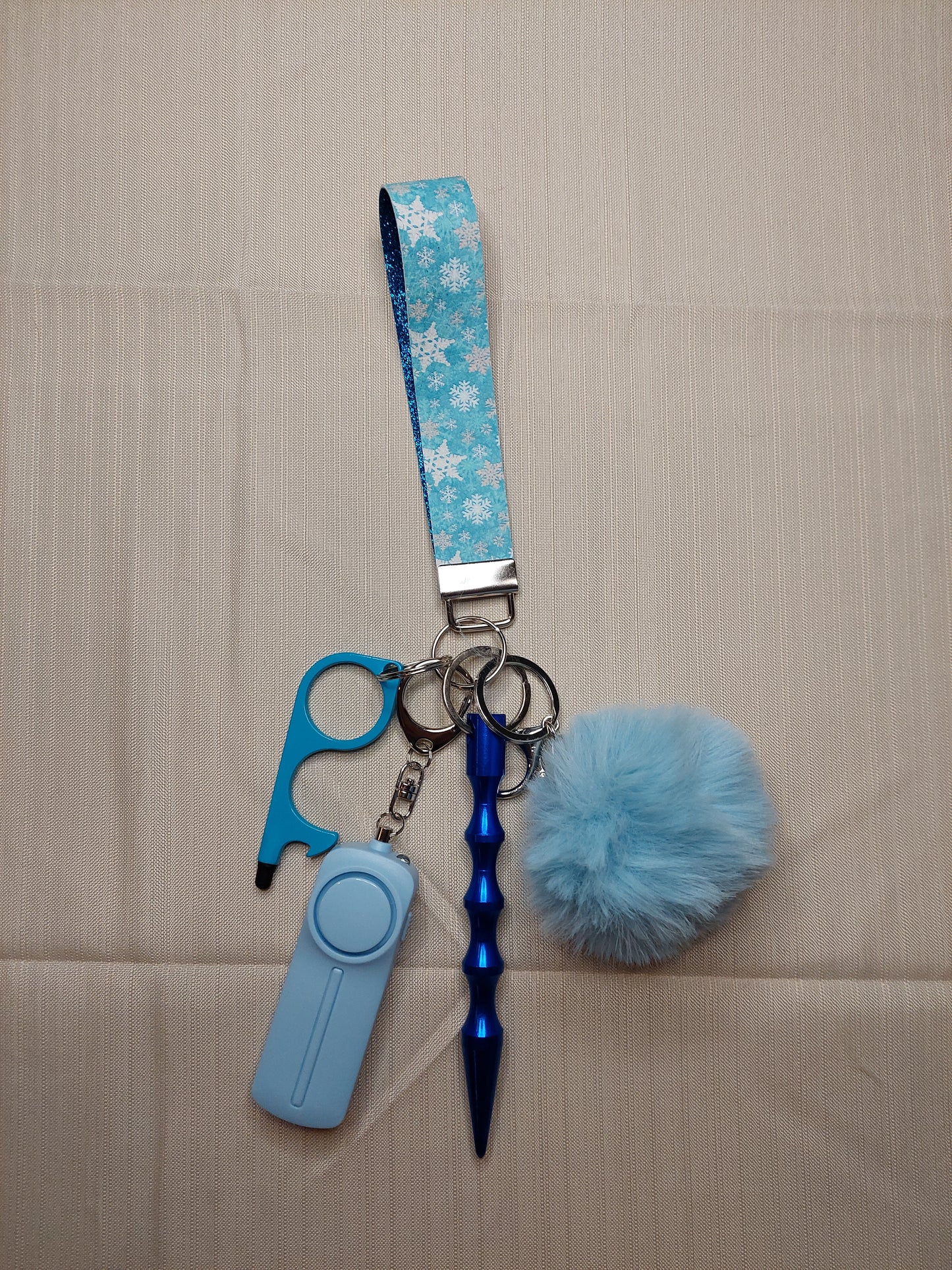 Snowflake Themed Safety Keychain | Self Defense Keychain | Holiday
