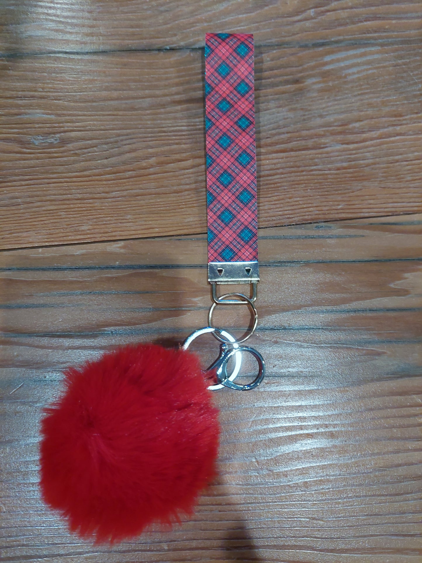 Handmade Wristlet & PomPom Combo
