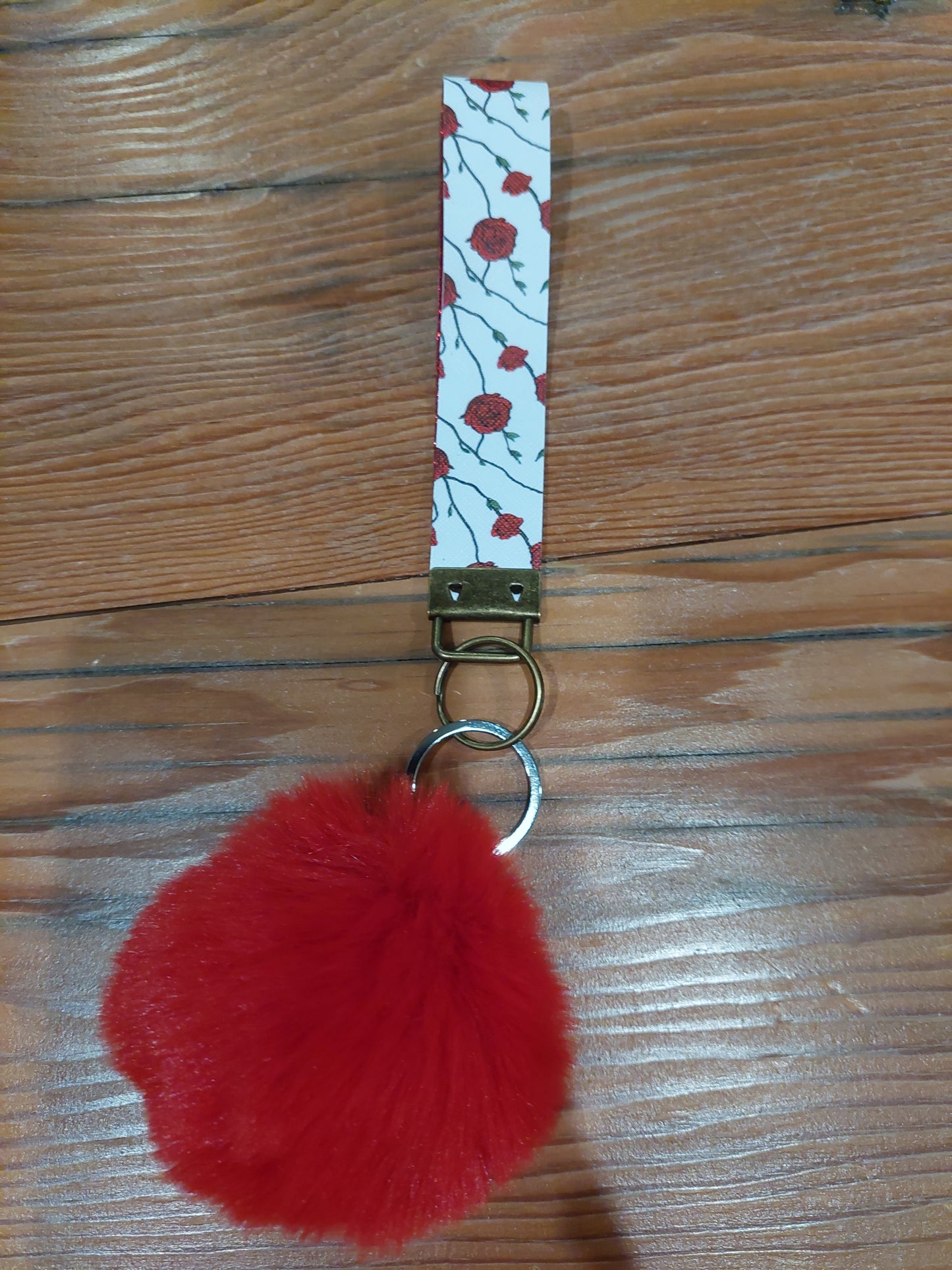 Handmade Wristlet & PomPom Combo