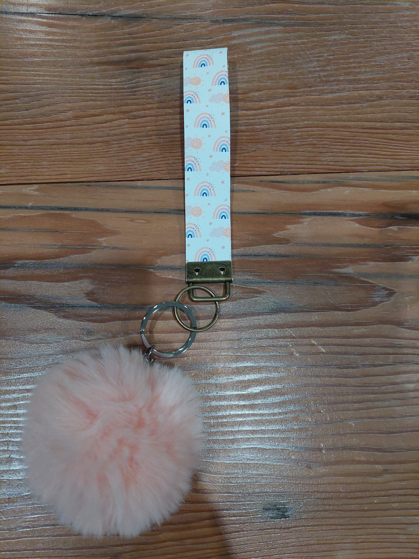 Handmade Wristlet & PomPom Combo