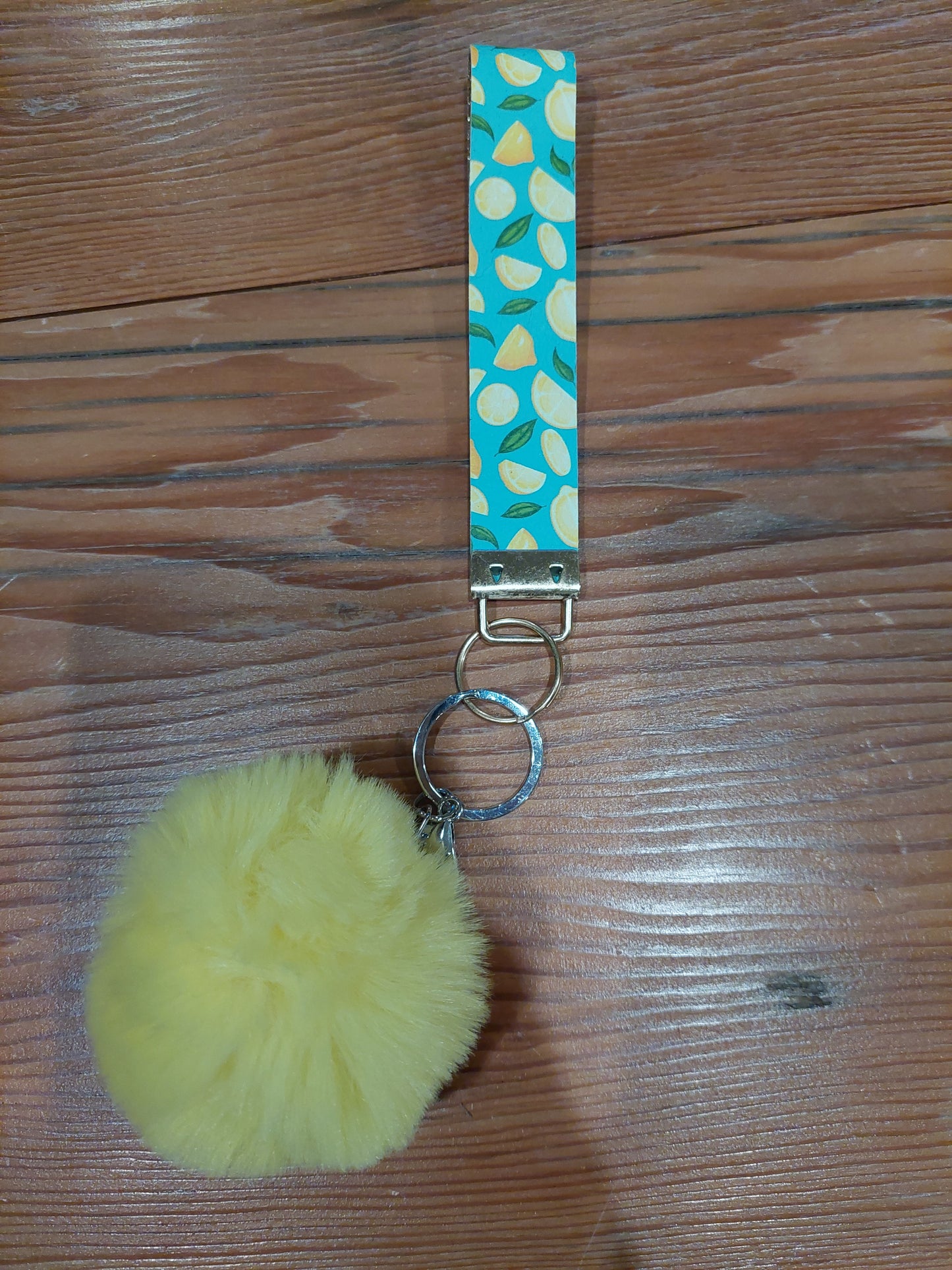 Handmade Wristlet & PomPom Combo