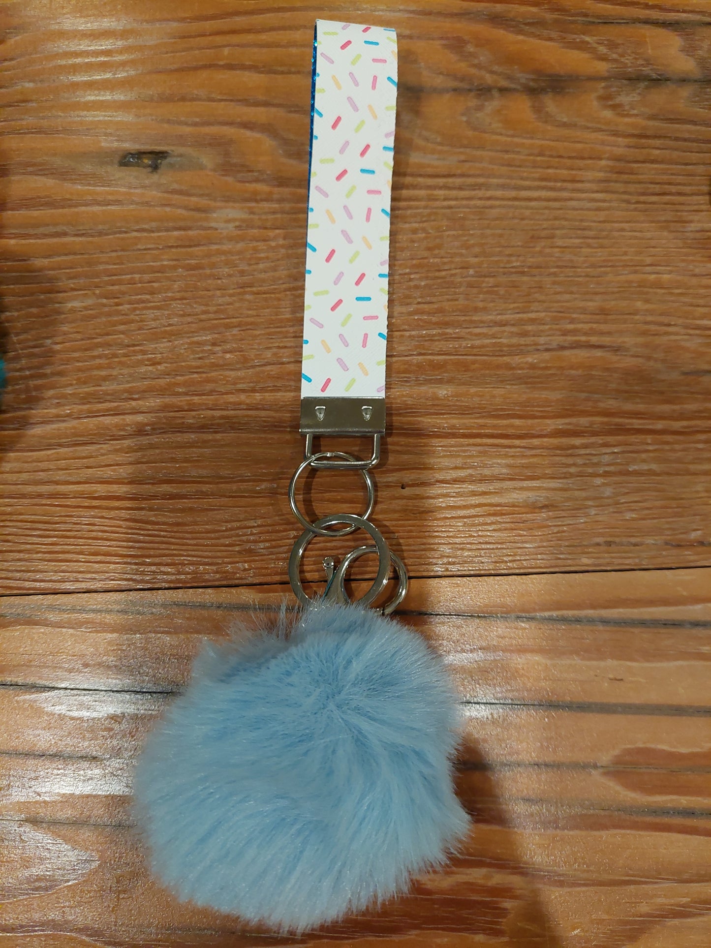 Handmade Wristlet & PomPom Combo