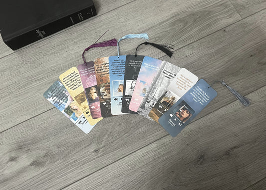 Taylor Swift Song Bookmark